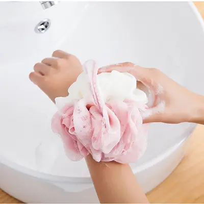Two-Color Large Bath Ball, Foaming Shower Sponge Ball - 5