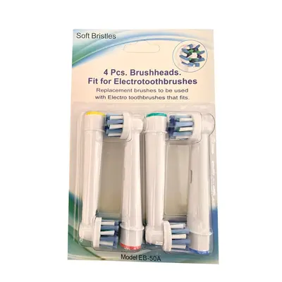 Replacement Electric Toothbrush Head for EB17/SB-417A/EB50A/SB-17A, DuPont Soft Bristles - 10