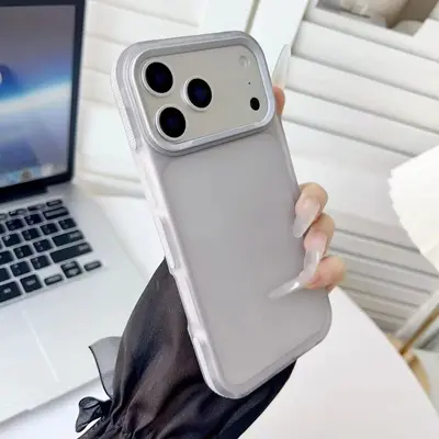 iPhone 18 Pro Max / 17 makaron şeffaf renkli kaymaz kılıf