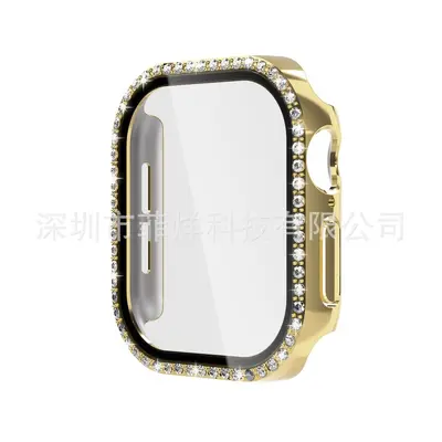 Apple S10 saat koruyucu kılıfı için uygundur AppleWatch10 elmas kaplı Apple saat koruyucu kılıf filmi entegre - 9