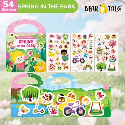 DIY-Kinder-Stickerbuch mit Weihnachtsmotiven, wiederverwendbar - 8