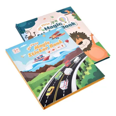 Kinder-Montessori-Gelee-Stickerbuch, ruhiges Beschäftigungsbuch mit Puzzle