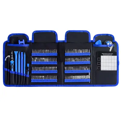 168-piece screwdriver set, portable, canvas bag