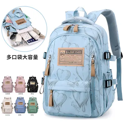 New Backpack Men Women Students Bag School Backpack Lightweight Large Capacity Shoulder Bag Outdoor Travel Commuter Pack - 2