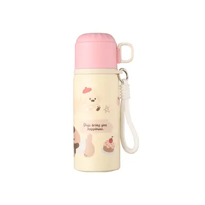 Hochwertige Thermosbecher für Jungen und Mädchen, Wasserglas 316 Edelstahl, tragbar, mit Strohhalm, Wasserflasche Wärmflasche, Kinderwasserflasche, Haushalt Großhandel