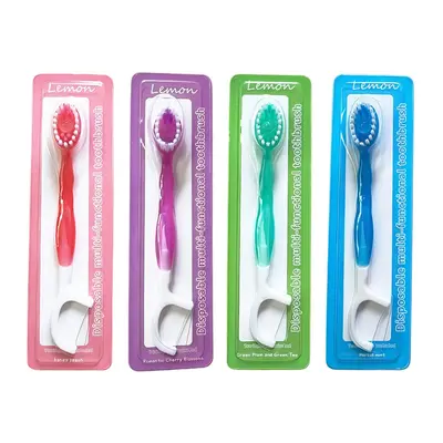 Disposable toothbrush set, portable