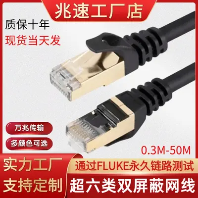 CAT6A SFTP Netzwerkkabel doppelt geschirmt, 10 Gbit/s, sauerstofffreies Kupfer