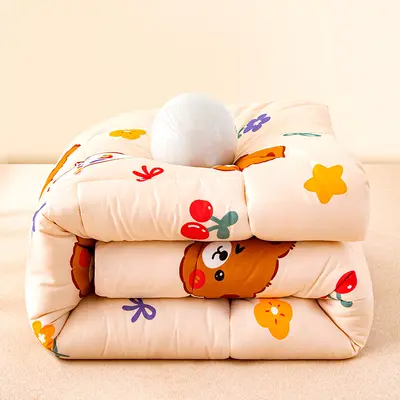 Water-Washed Cotton Quilt Spring Autumn Thick Warm Quilt Core Student Dormitory Single Double Cotton Quilt - 9