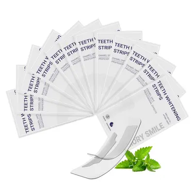 Teeth Whitening Strips Yellow Stain Removal Dazzling White - 5