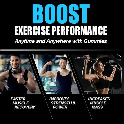 现货跨境爆款水合肌酸软糖Creatine Monohydrate Gummies健身软糖