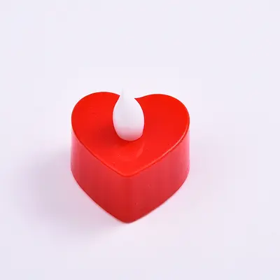 Heart-Shaped LED Candle Light, 520 Romantic Decor, Ambient Light - 8