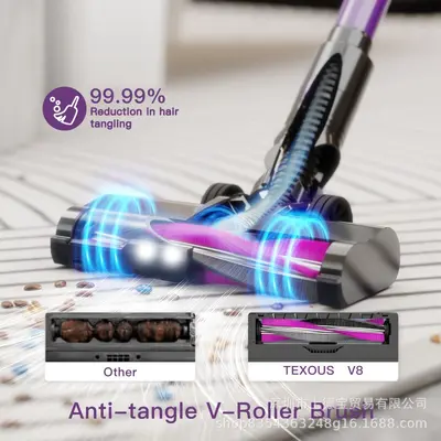 200W Brushless Cordless Handheld Vacuum Cleaner, High Suction, Mite Removal