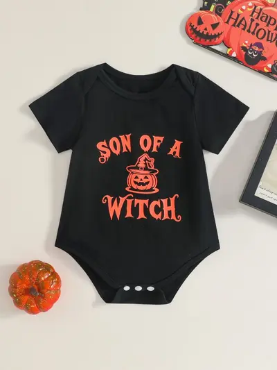 Baby Triangle Romper, Crawler Bodysuit, Halloween Romper - 7
