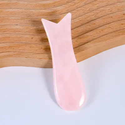 Jade Gua Sha Board, rosa Kristall Gua Sha Massagewerkzeug, Gesichtsmassage, Körper Gua Sha Werkzeug, Gesundheitsmassage Zubehör - 13
