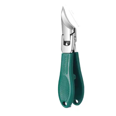 Edelstahl-Nagelknipser mit Schrägschnitt in Grün, Haushalts-Nagelschneider mit Spritzschutz, rutschfestem Griff, Nagelschere und Nagelzange, Maniküre-Set - 6