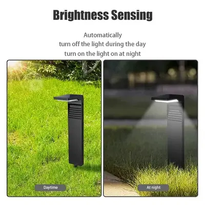 Güneş enerjili çim yer lambası, su geçirmez, modern minimalist bahçe aydınlatması