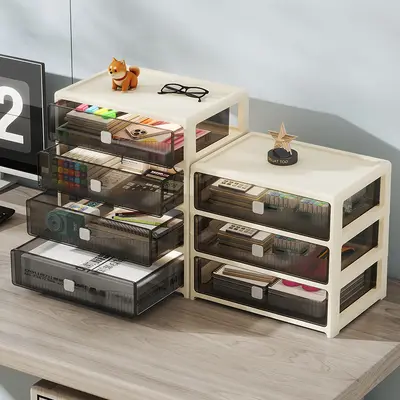Schreibtisch-Aufbewahrungsbox mit Schubladen, A4 Organizer