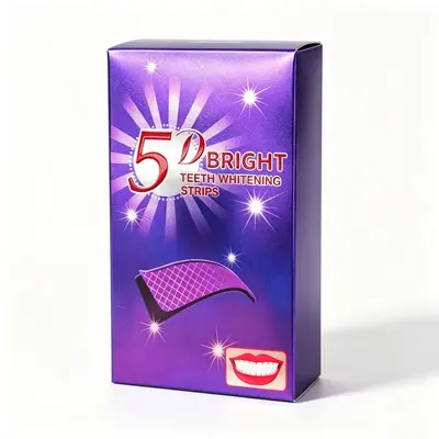 5D Lila Zahnaufhellungsstreifen, WHITE STRIPS Stil - 6