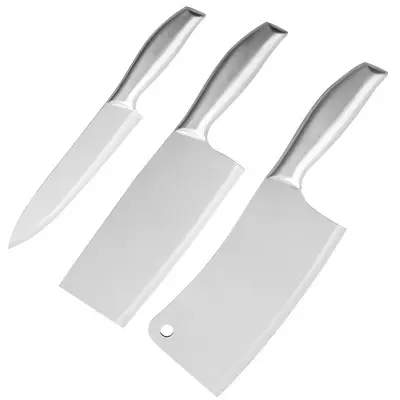 3-Piece Kitchen Knife Set, Stainless Steel - 6