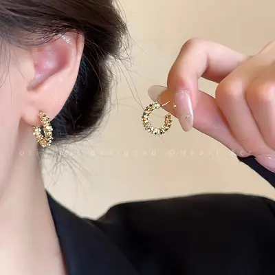 S925 silver hoop earrings, minimalist, fashion, versatile - 10
