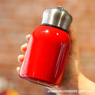 304 Stainless Steel Vacuum Pocket Cup, All-Steel Lid, Portable with Carry Ring - 5