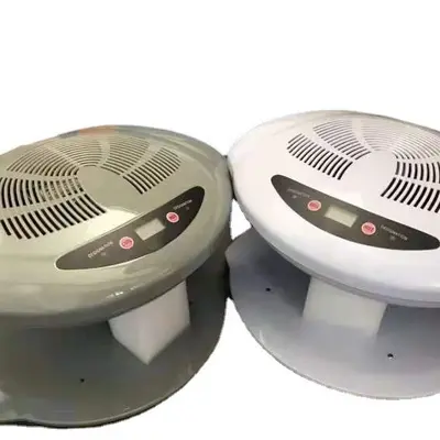 Induction nail art polish dryer, cold and hot air