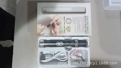 Grenzüberschreitender Nagelpolisher, professioneller Nagelpolisher, Mini tragbares Aufladungsmodell, komplettes Set zur Entfernung von Nagelhaut und Maniküre-Werkzeugen - 12