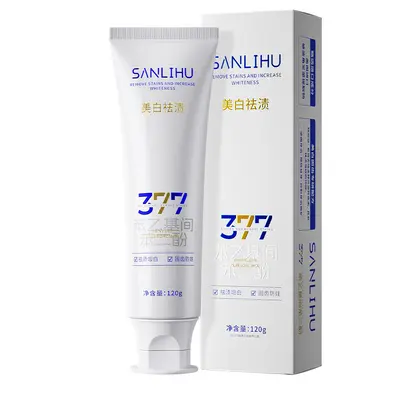 377 Whitening Toothpaste, Dual-Action Stain Remover, Gum Care - 8