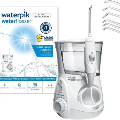 Elektro-Munddusche großes Fassungsvermögen, 6 Düsen