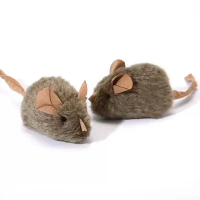 Katzenspielzeug Quietsch-Maus mit Sensor, Plüsch - 8