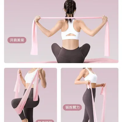 Yoga TPE Widerstandsband Latex Trainingsband Rückenöffner Fitnesszubehör Zugband Training Damen Po-Lifting Stretchband - 3