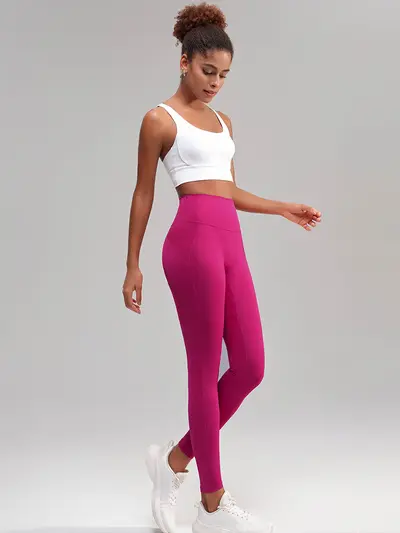 Nahtlose Yogahose, High Waist, Po-Lifting, Bauchkontrolle - 6