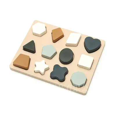 Food-Grade Silicone Children's Educational Puzzle Teether Montessori Toy - 7