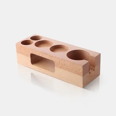 Coffee Tamper Base, Walnut Wood Tamper Filling Base for Espresso Machines - 10
