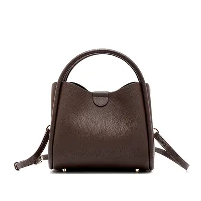 Soft Calfskin Bucket Bag, Large Capacity, Everyday Shoulder Bag - 10