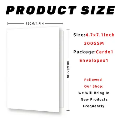 Funny Birthday Card with Envelope, Humorous Text Prank Card