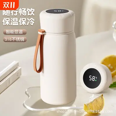 Large Capacity Stainless Steel Insulated Bottle, Portable, with Tea Infuser - 2