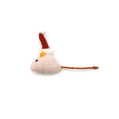 Peluş Simülasyon Fare Kedi Oyuncağı, Noel Modeli - 9