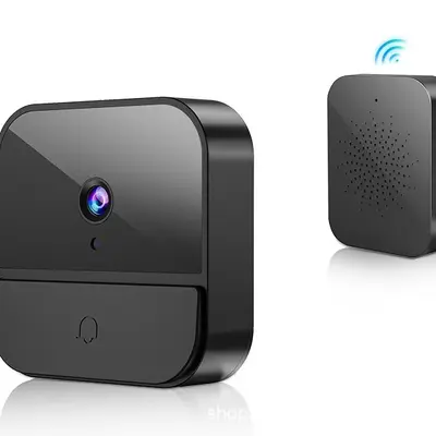 Smarte WLAN-Videotürklingel im Graffiti-Design, Gegensprechfunktion, Cloud-Speicher