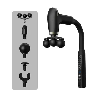 U-Shaped Hook Massage Gun, Silent Electric, LCD Display, Multi-Speed - 13