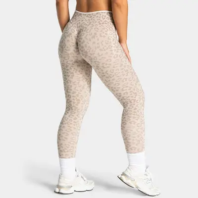 Hip-Lifting Yoga Pants with Tummy Control and Leopard Print Fitness Leggings - 7