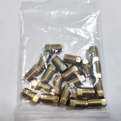 External Thread Copper-Plated Brake Pipe for Automotive Clutch Line 10x1 / 12x1 / 12x1.25 - 8