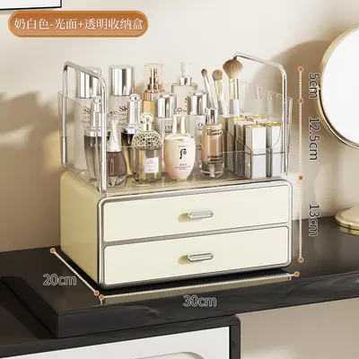 Cosmetics storage box with drawers, dustproof - 8