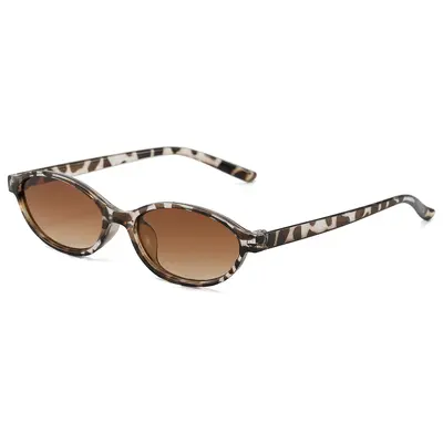 Kleinrahmige ovale Sonnenbrille für Frauen, hochwertige personalisierte Sonnenbrille im europäischen und amerikanischen Stil für Männer, retro Sonnenbrille mit UV-Schutz für den grenzüberschreitenden Handel - 11
