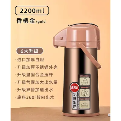 Pressurized Portable Hot Water Thermos, Large Capacity - 9