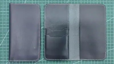 1082 Herren-Langbörse aus Echtleder, Crazy-Horse-Optik - 10