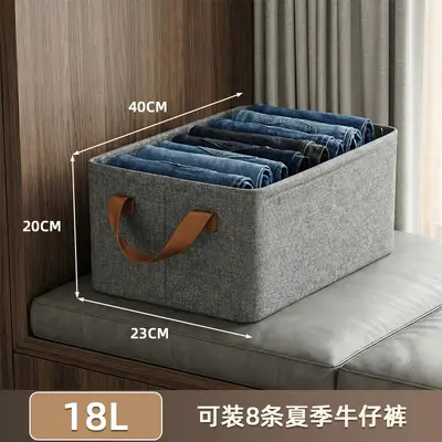 Fabric steel frame foldable storage box with lid, dust and moisture resistant - 6