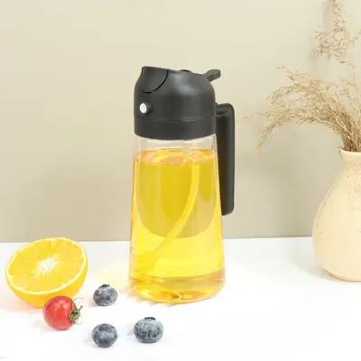 Glas-Ölsprühflasche, 2-in-1 tragbarer Spender - 10