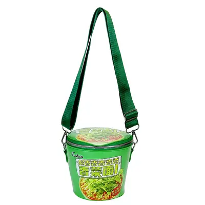 Kreative Braised-Rindfleisch-Nudel-Damentasche, koreanischer Stil, vielseitig kombinierbar, Instant-Nudel-Eimer-Umhängetasche, elegante Schrägtasche, Nudelgefäß-Tasche - 7