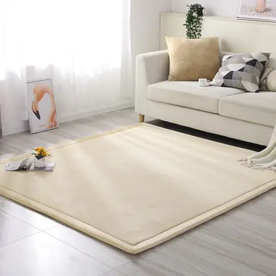 2 cm Kalınlıkta Mercan Polarlı Tatami Yer Matı, Yatak Kenarı Halısı - 12